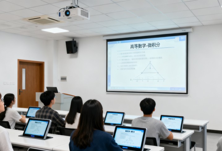 集中授课与屏幕广播