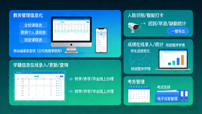 智慧校园信息化系统,以信息化赋能,构建教育数字化新生态(图3) 智慧校园信息化系统,以信息化赋能,构建教育数字化新生态(图2)