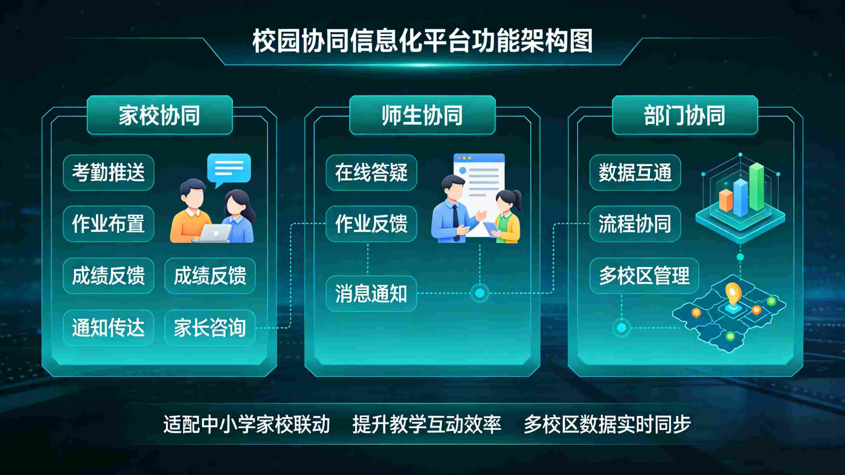 智慧校园信息化系统,以信息化赋能,构建教育数字化新生态(图6) 智慧校园信息化系统,以信息化赋能,构建教育数字化新生态(图3)