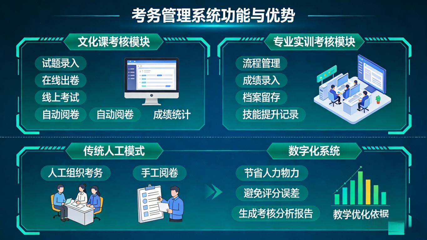 河北吴桥杂技艺术学校数字化平台建设(图4) 河北吴桥杂技艺术学校数字化平台落地:AI 排课 ,全模块管理(图4)