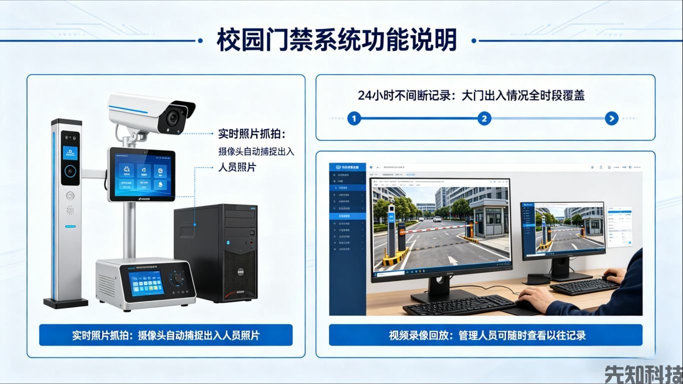 重庆护理职业学院大门门禁系统建设案例(图2) 重庆护理职业学院大门门禁系统建设案例(图2)