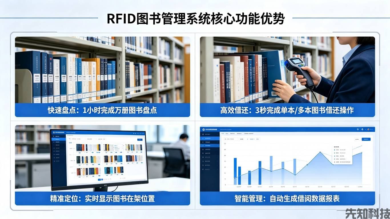 RFID图书管理系统功能优势与智慧图书馆解决方案(图2) RFID图书管理系统功能优势与智慧图书馆解决方案(图2)
