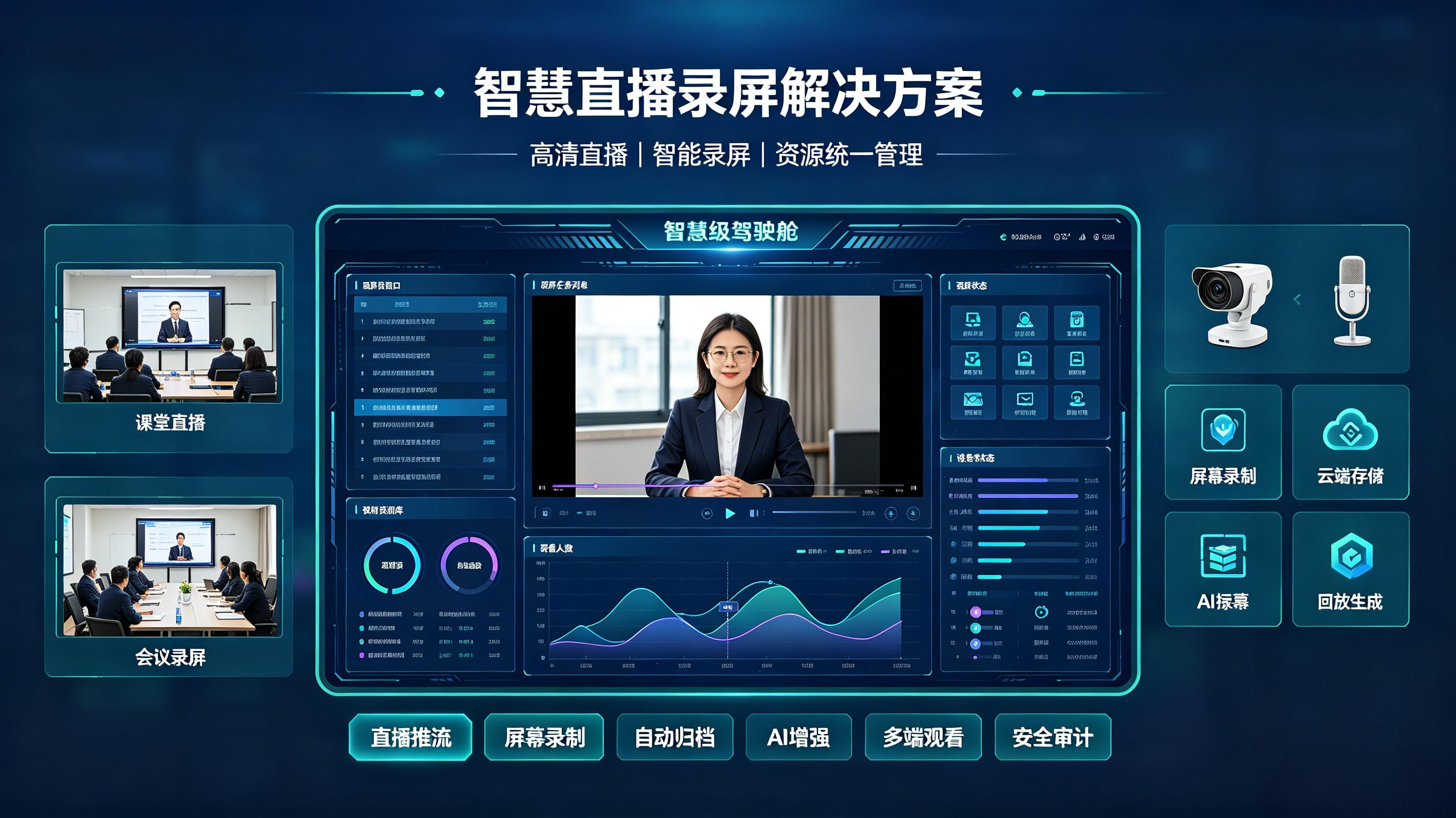 智慧直播录屏解决方案