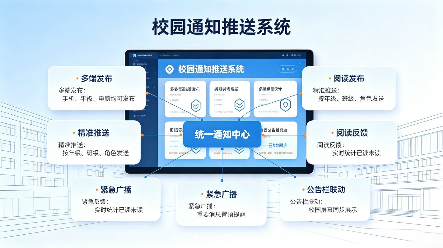 校园通知推送系统:功能、优势及应用场景详解(图2) 校园通知推送系统:功能、优势及应用场景详解(图2)