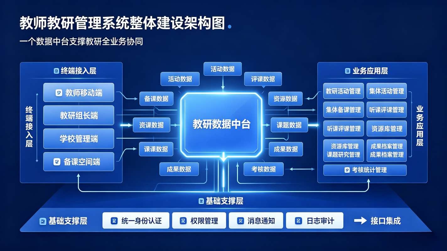 教师教研管理系统解决方案:AI赋能循证教研与教师专业成长平台(图2) 教师教研管理系统解决方案:AI赋能循证教研与教师专业成长平台(图2)
