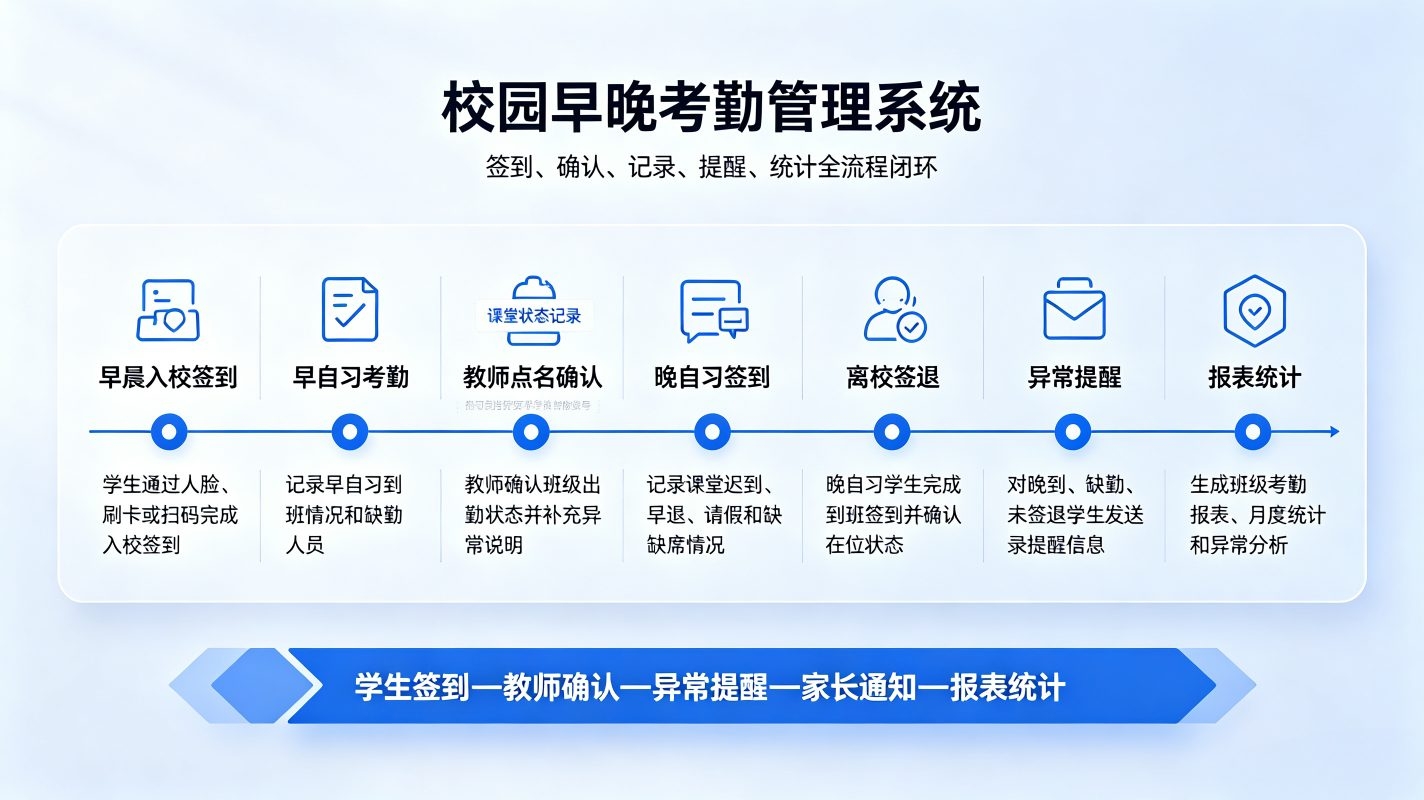 校园早晚考勤管理系统解决方案