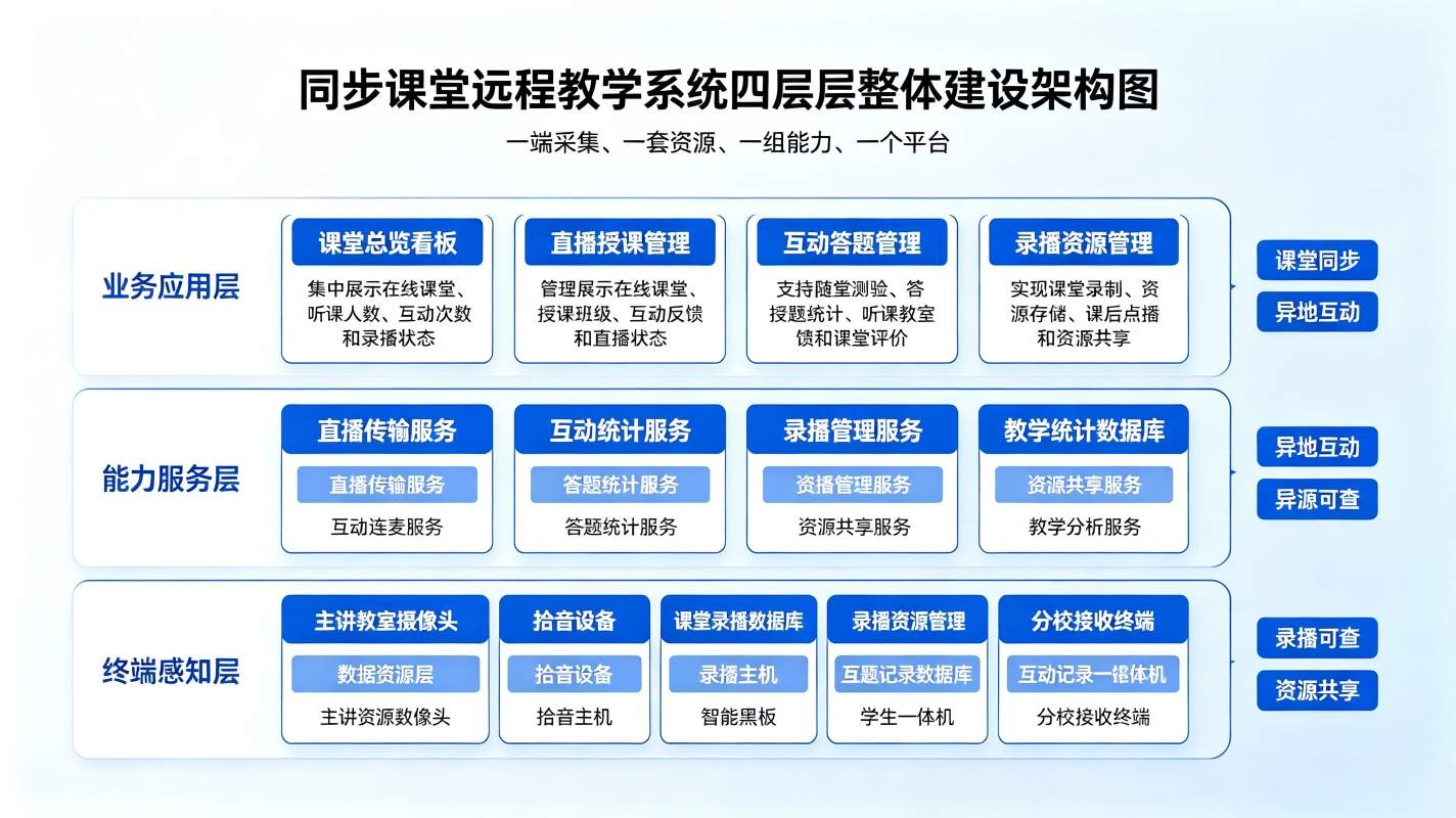 同步课堂远程教学系统解决方案：双师课堂互动授课平台(图2)