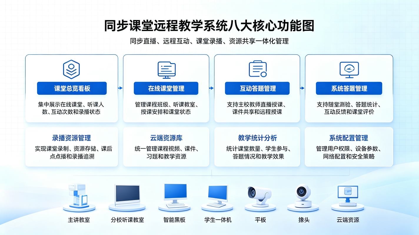 同步课堂远程教学系统解决方案：双师课堂互动授课平台(图3)