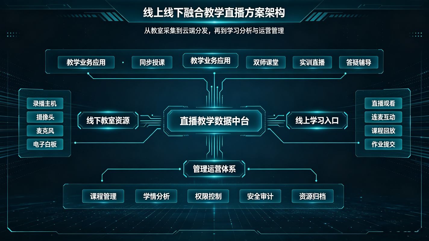 线上线下融合教学直播方案：常态化混合式教学落地指南(图2)