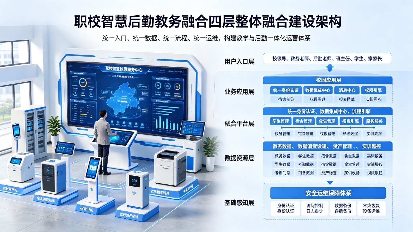 智慧校园数据中台建设服务商：后勤一体化协同数字化解决方案(图2)