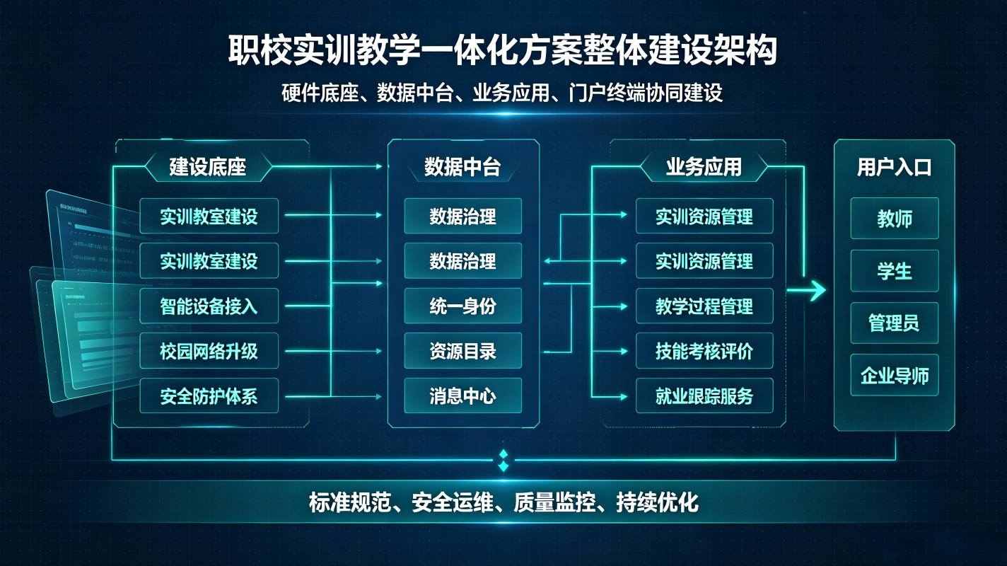 职校实训教学一体化方案:实训全过程管理解决方案(图2) 职校实训教学一体化方案:实训全过程管理解决方案(图2)