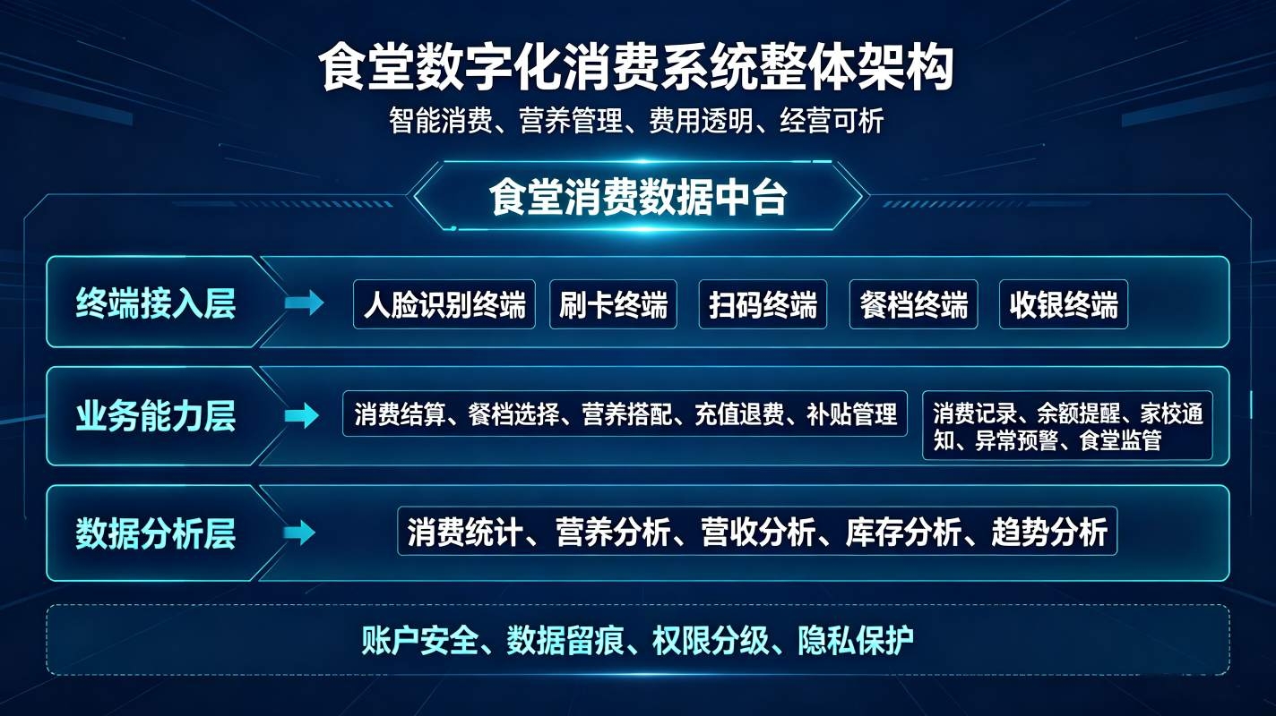 食堂数字化消费系统：后勤智慧运维平台