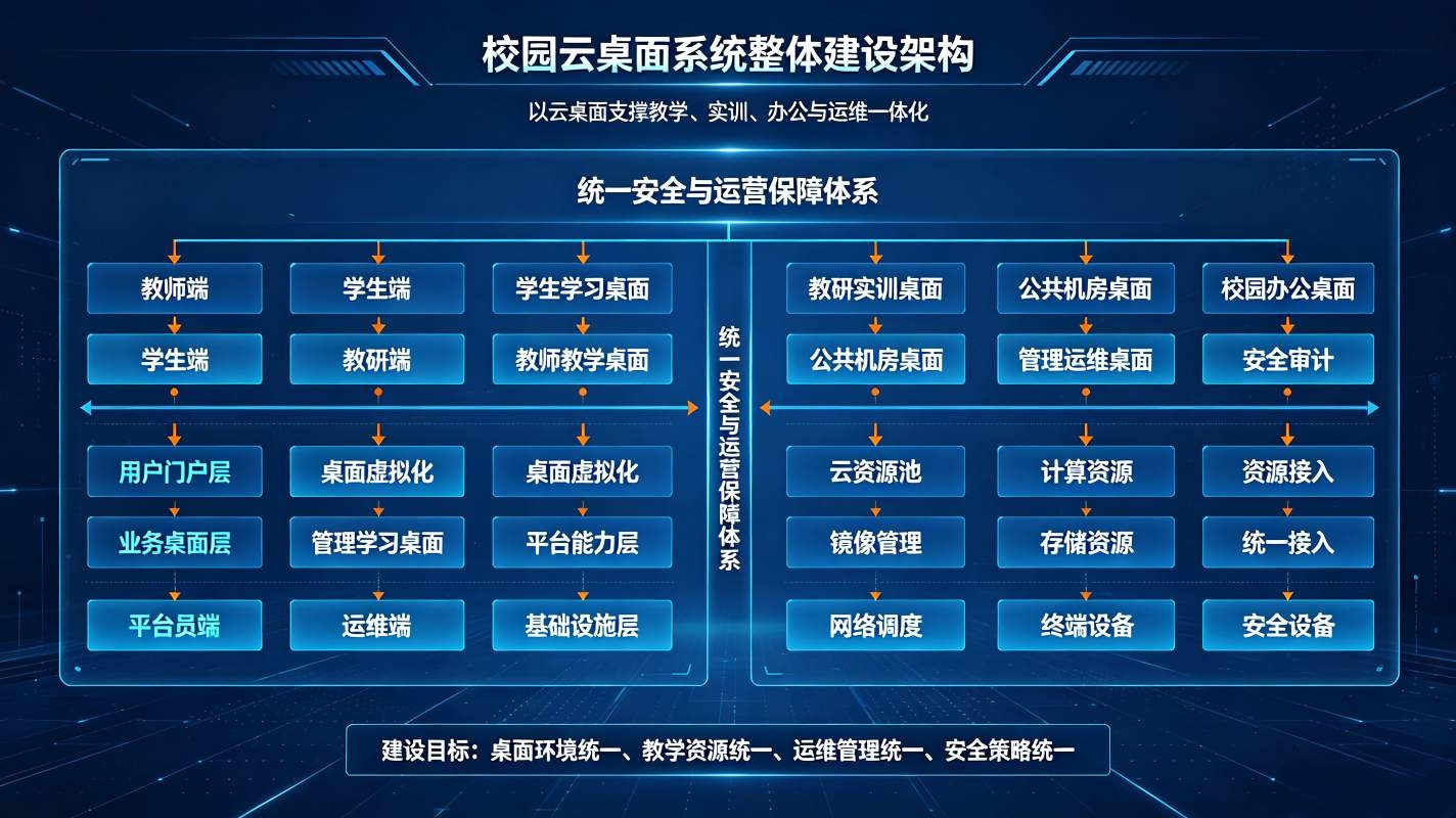 校园云桌面系统:桌面虚拟化,统一运维解决方案(图2) 校园云桌面系统:桌面虚拟化,统一运维解决方案(图2)