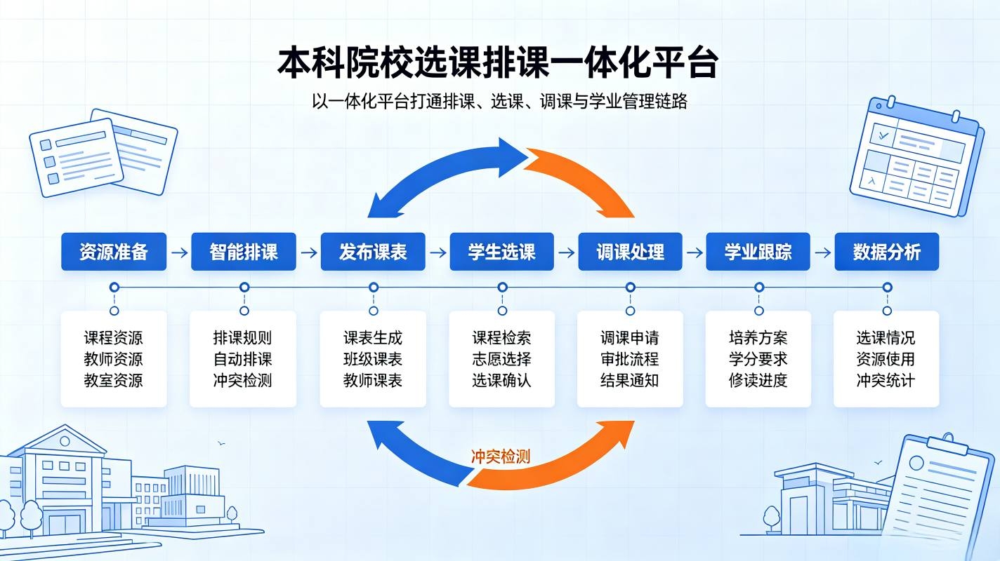 本科院校选课排课一体化平台：本科教学质量数字化解决方