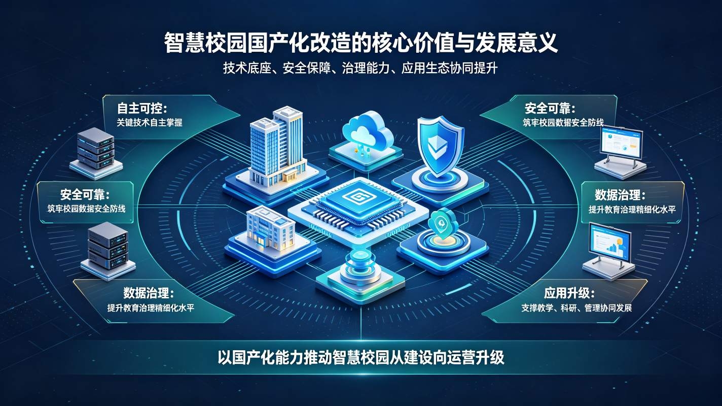 智慧校园国产化改造:筑牢教育安全底座,赋能校园数智新发展(图3) 智慧校园国产化改造:筑牢教育安全底座,赋能校园数智新发展(图3)