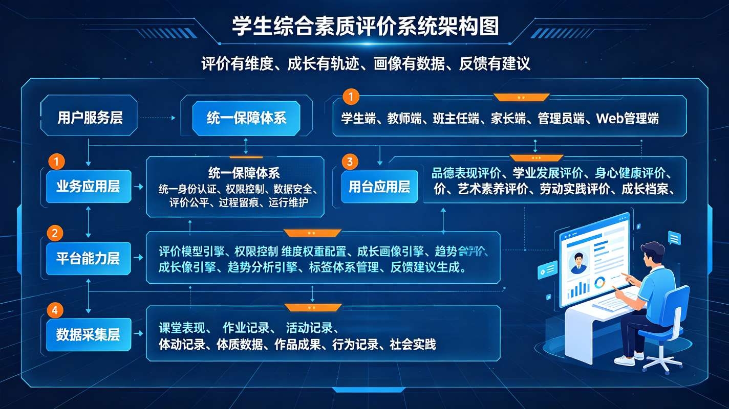 学生综合素质评价系统解决方案:多元等级评价平台(图2) 学生综合素质评价系统解决方案:多元等级评价平台(图2)