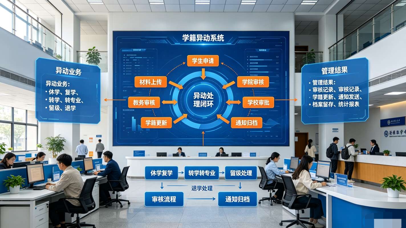学籍异动系统：校园学籍规范化管理解决方案