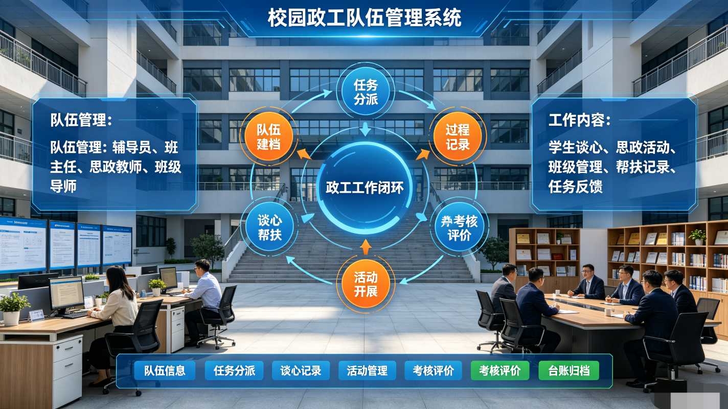 校园政工队伍管理系统:数字化政工人员学生一体化管理平台(图1) 政工队伍管理系统:数字化政工人员学生一体化管理平台(图1)
