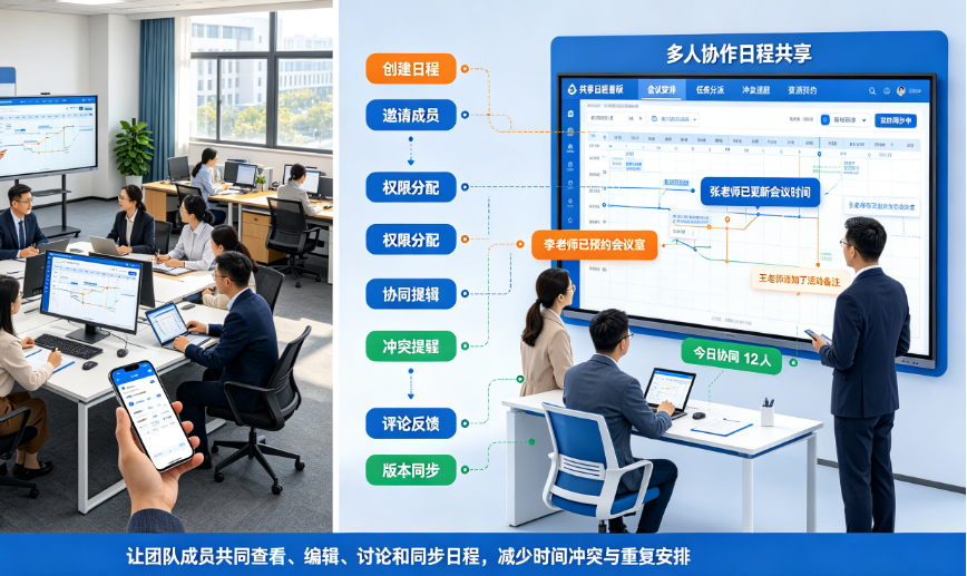 日程管理系统：多人协同办公·全程日程监管，高效数字化办公(图2)