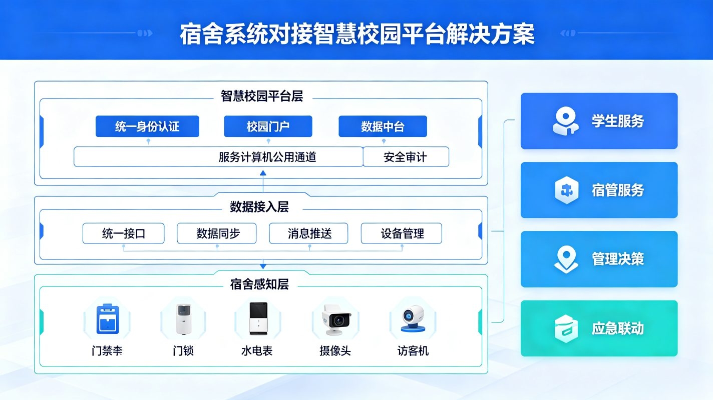 宿舍系统对接智慧校园平台解决方案(图2) 宿舍系统对接智慧校园平台解决方案(图2)