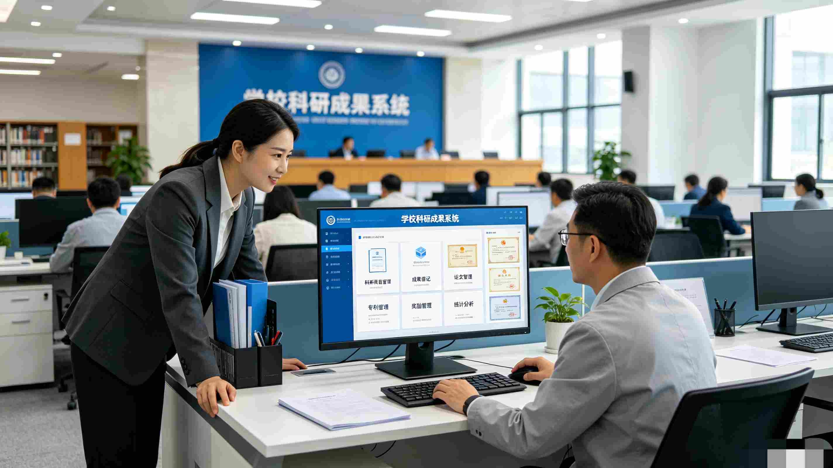 学校科研成果系统：高校论文专利著作获奖成果数字化管理平台