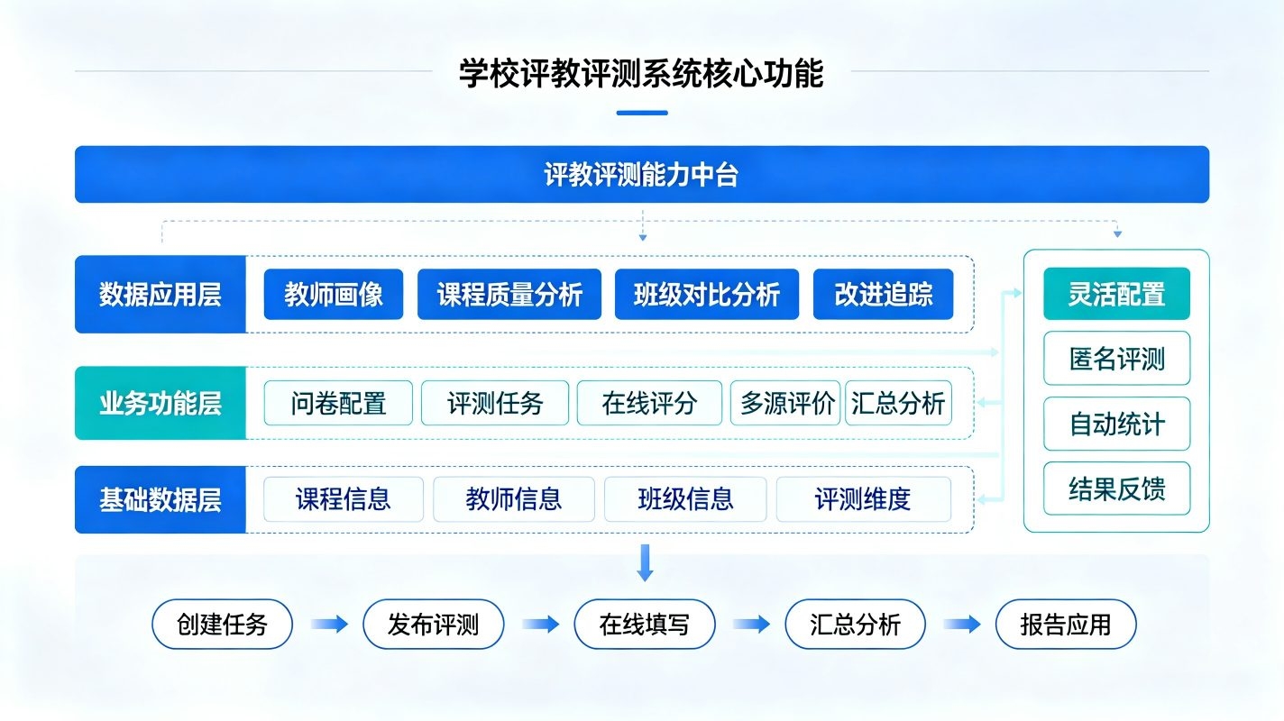 评教评测系统：班主任评教，教职工互评与智能成绩报表平台(图3)