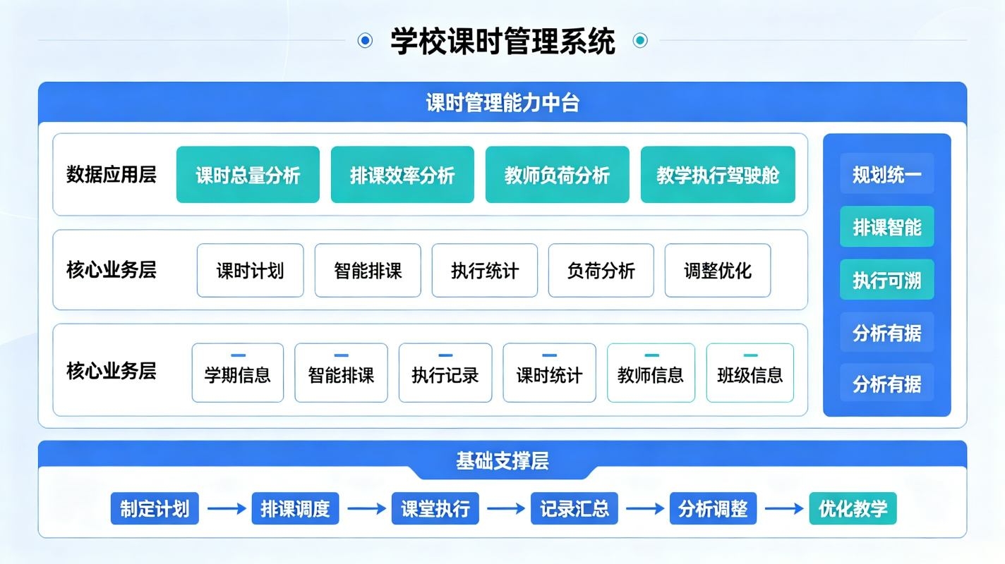 课时管理系统：教师课时上报统计与学生离校办理数字化平台(图2)