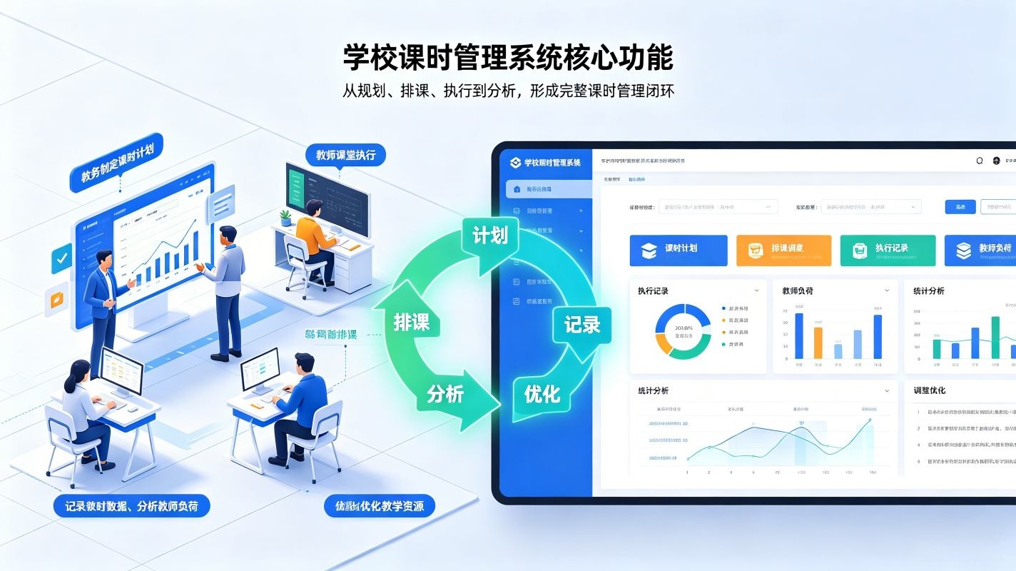 课时管理系统：教师课时上报统计与学生离校办理数字化平台(图3)