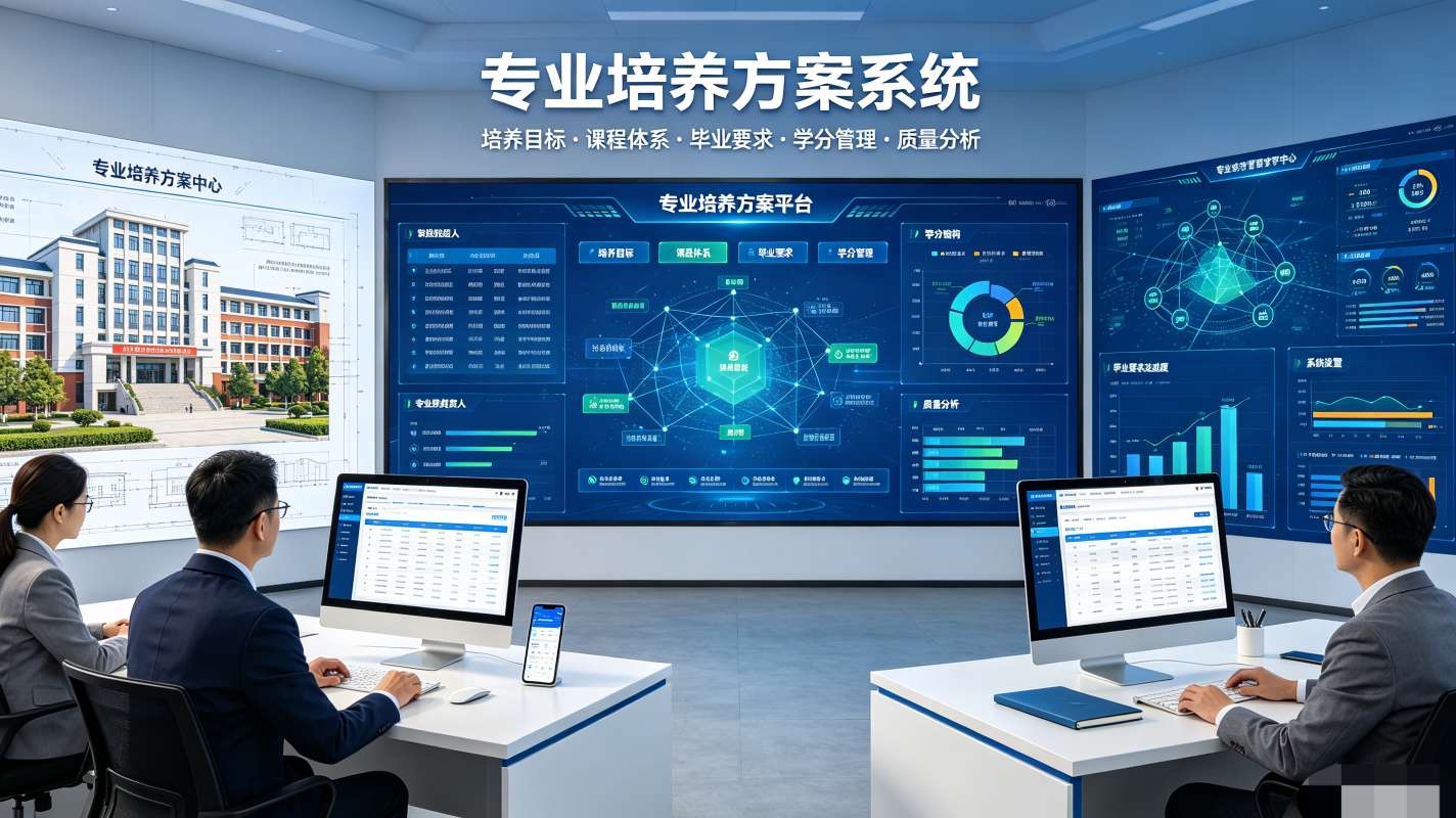 专业培养方案系统：人才培养方案编制审核与证书数字化管理平台