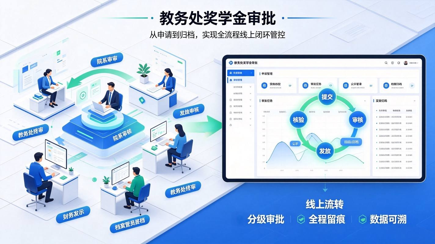 学业奖学金系统：校园奖学金规则管理与审批归档数字化平台(图3)