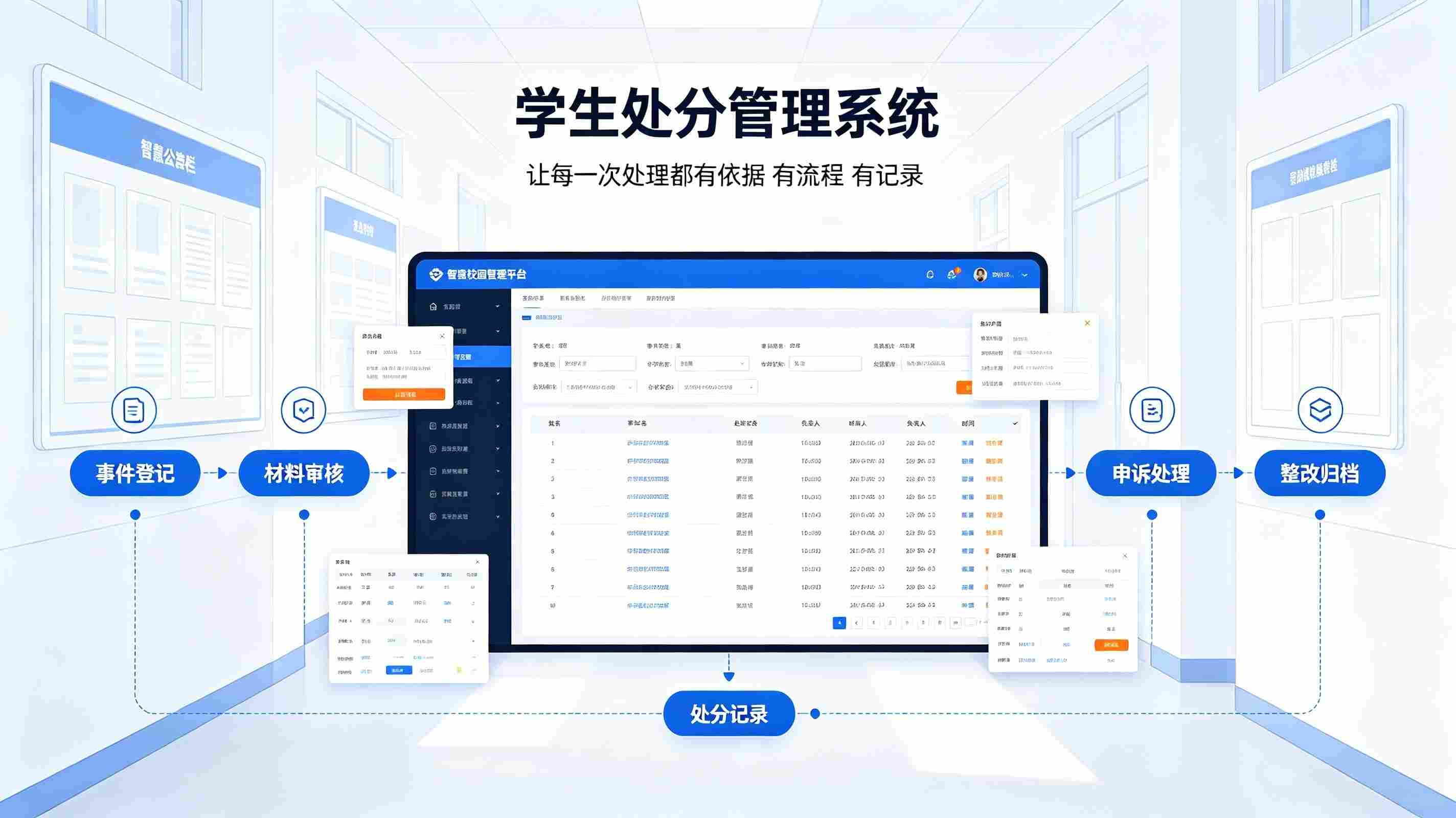 学生处分管理系统：数字化台账存档，规范校园德育管理