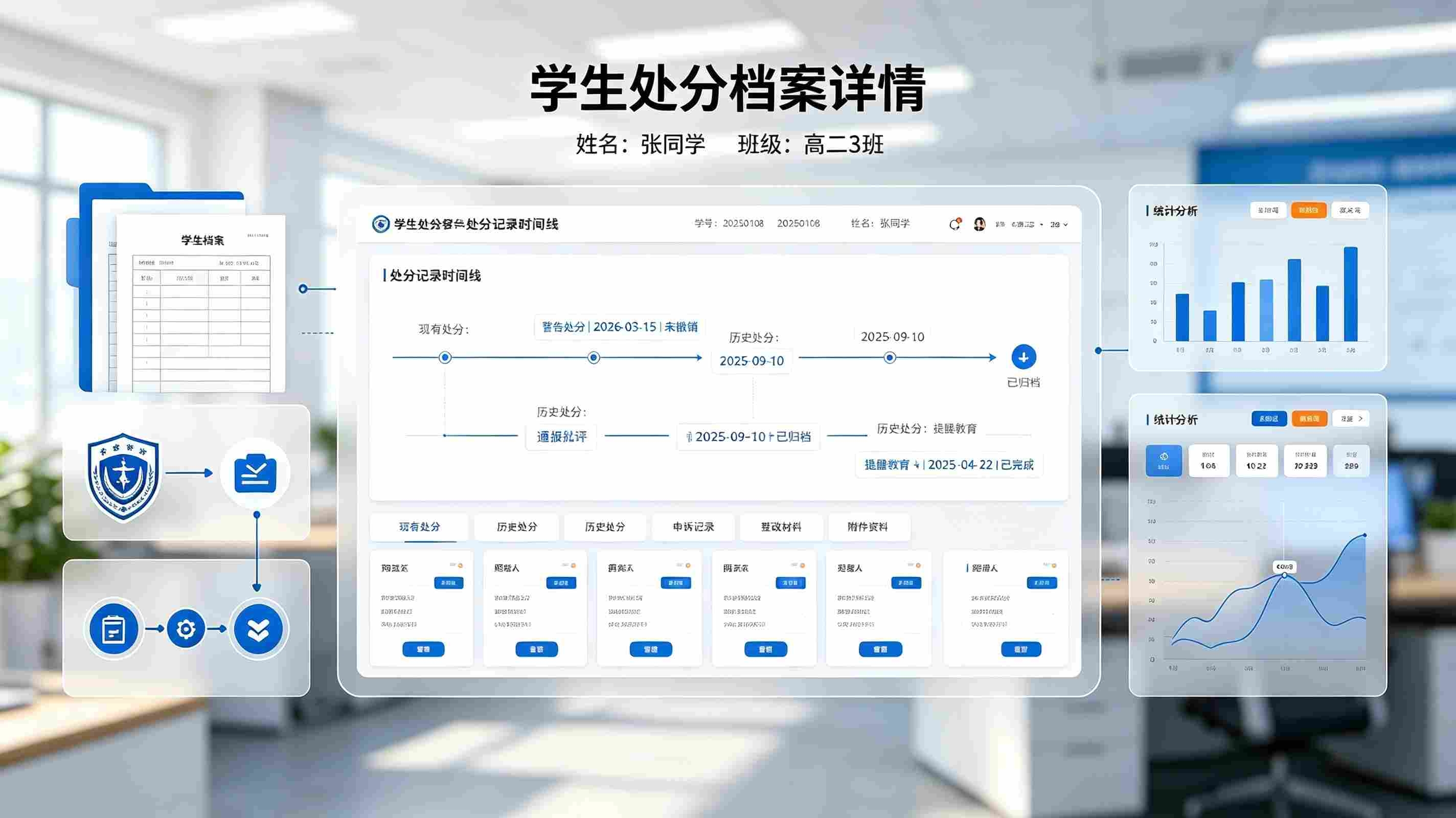 学生处分管理系统：数字化台账存档，规范校园德育管理(图2)