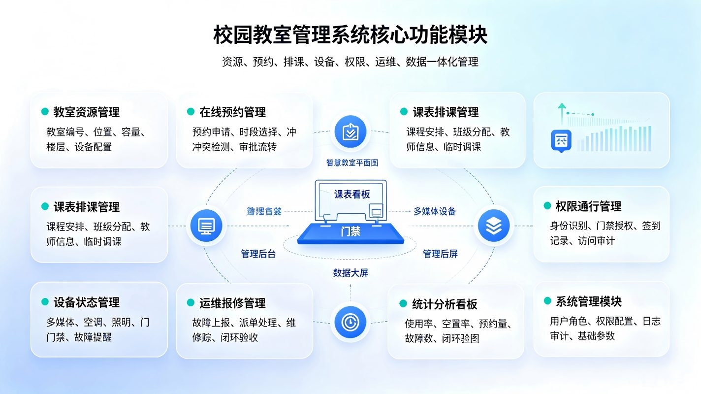 校园教室管理系统:多类型教室统筹调度与高效复用解决方案(图3) 教室管理系统:多类型教室统筹调度与高效复用解决方案(图3)