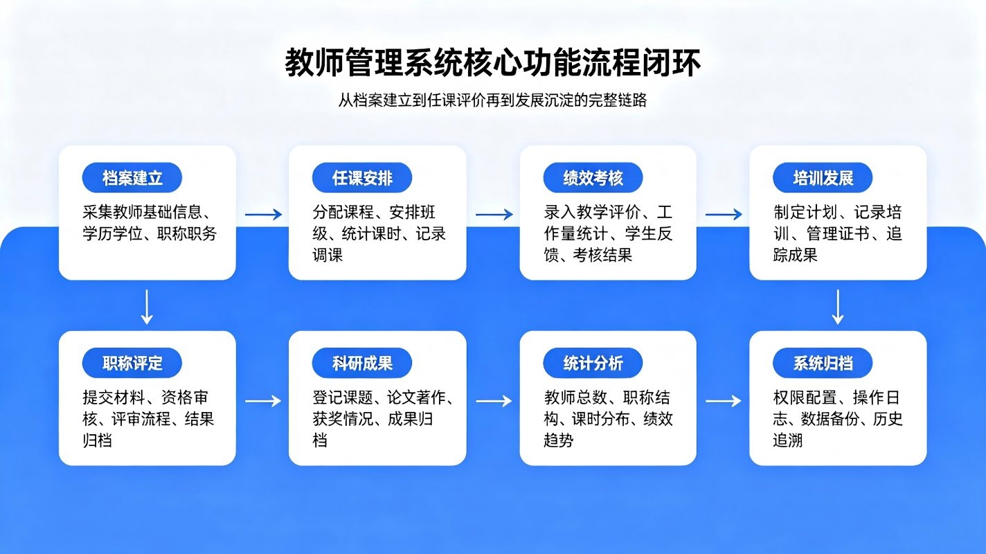 教师管理系统：校园教职工信息与班主任考核数字化管理方案(图3)