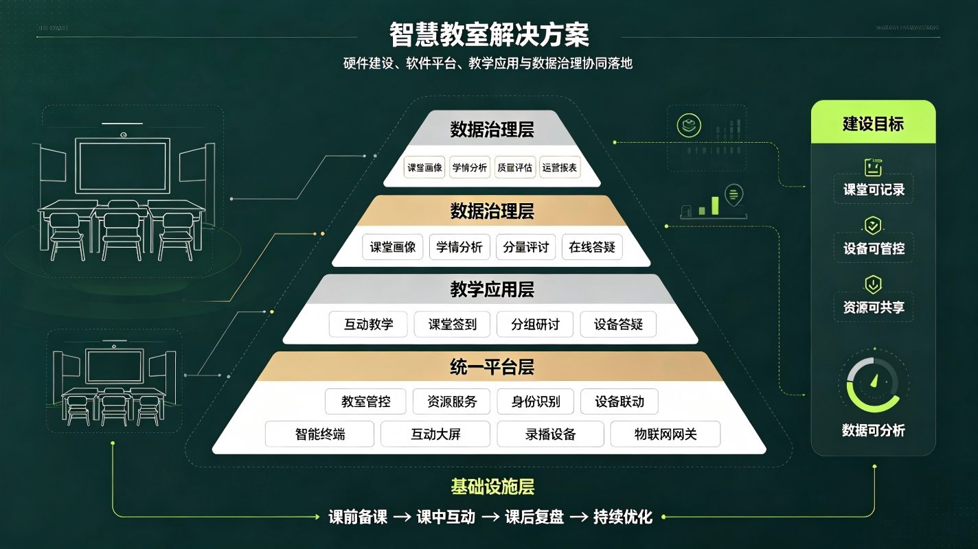 智慧教室解决方案:校园数字化互动教学与智能空间建设方案(图3) 智慧教室解决方案:校园数字化互动教学与智能空间建设方案(图3)