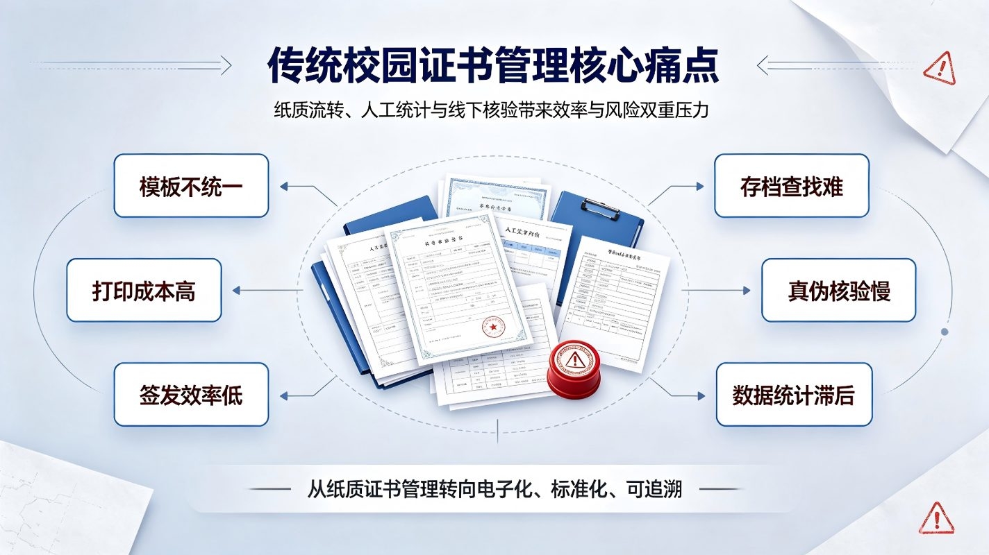 电子证书生成管理系统：校园证书数字化制作发放与溯源解决方案(图2)