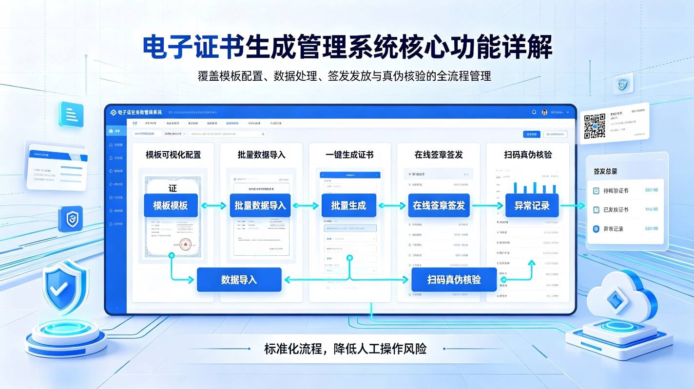 电子证书生成管理系统：校园证书数字化制作发放与溯源解决方案(图3)
