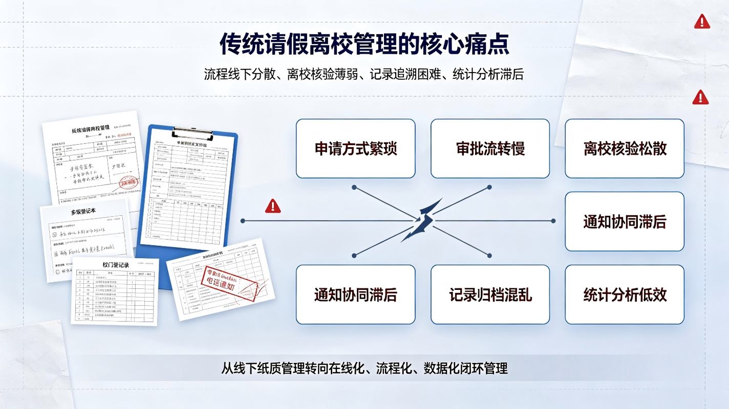 请假离校管理系统:智慧校园学生请假审批与离校安全数字化管理解决方案(图2) 请假离校管理系统:智慧校园学生请假审批与离校安全数字化管理解决方案(图2)