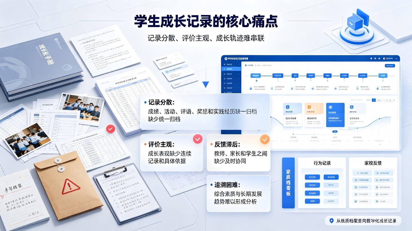 学生成长记录系统:素质成长档案数字化管理解决方案(图2) 学生成长记录系统:素质成长档案数字化管理解决方案(图2)