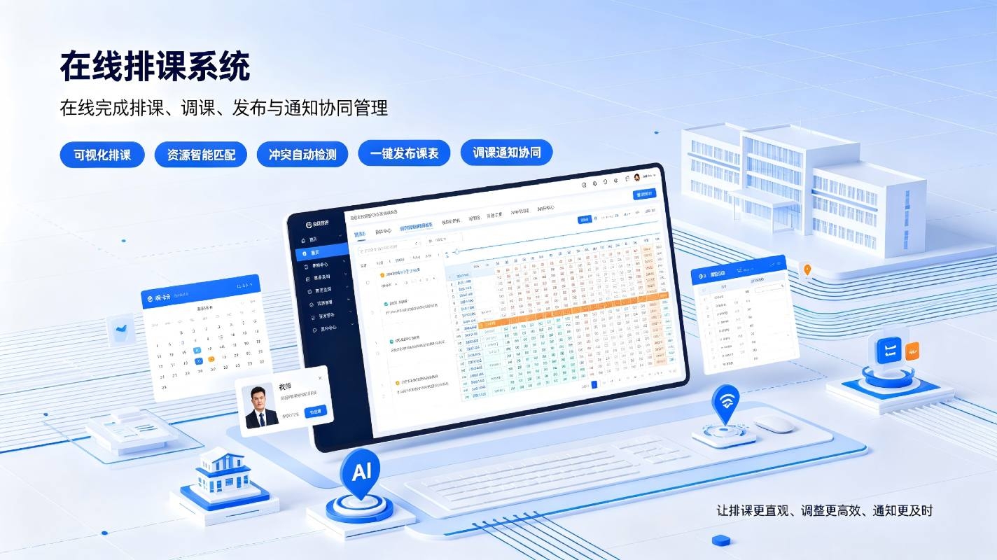 在线排课系统：云端协同排课与课表实时共享管理解决方案