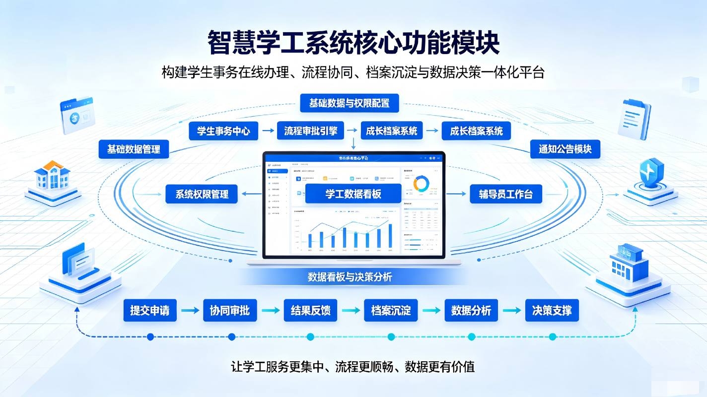 智慧学工系统：学生工作全流程数字化协同管理解决方案(图3)