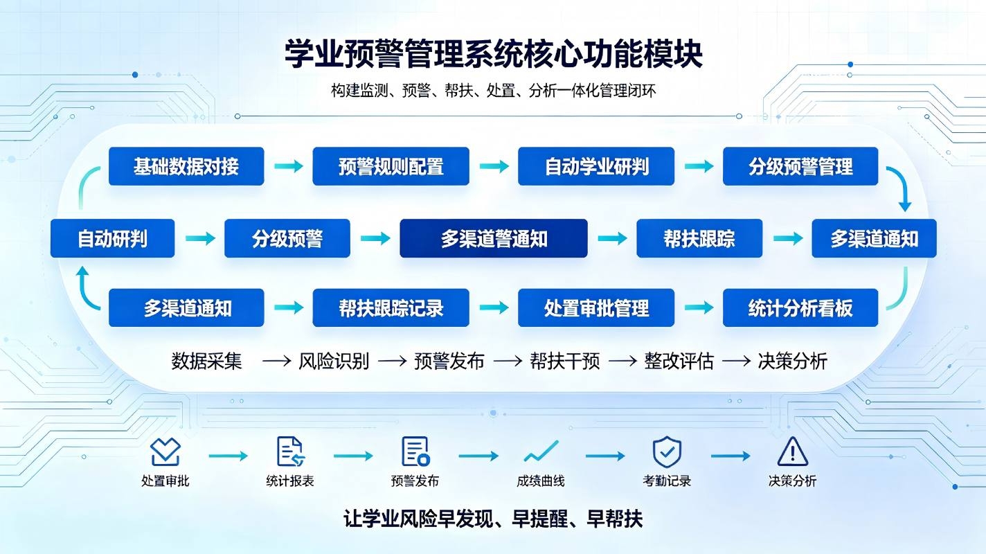 学业预警管理系统:学生学业风险智能预警与精准帮扶解决方案(图3) 学业预警管理系统:学生学业风险智能预警与精准帮扶解决方案(图3)