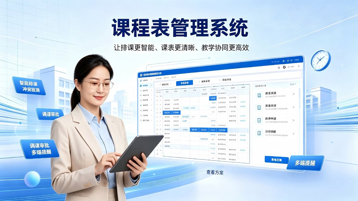 课程表管理系统：智能排课调课，实现校园教务高效管理(图1)