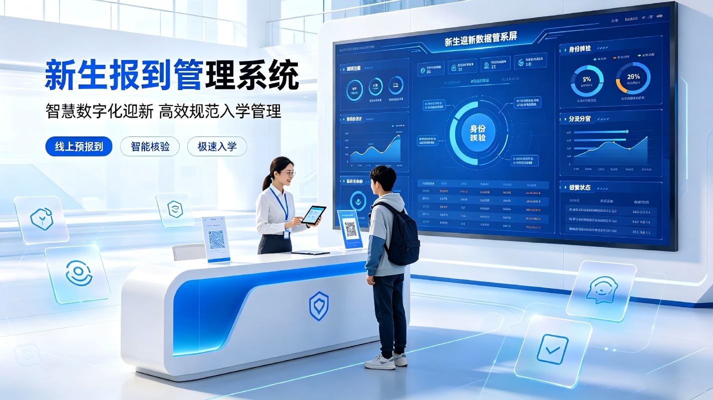 新生报到管理系统:智慧数字化迎新,高效规范院校入学管理(图1) 新生报到管理系统:智慧数字化迎新,高效规范院校入学管理(图1)