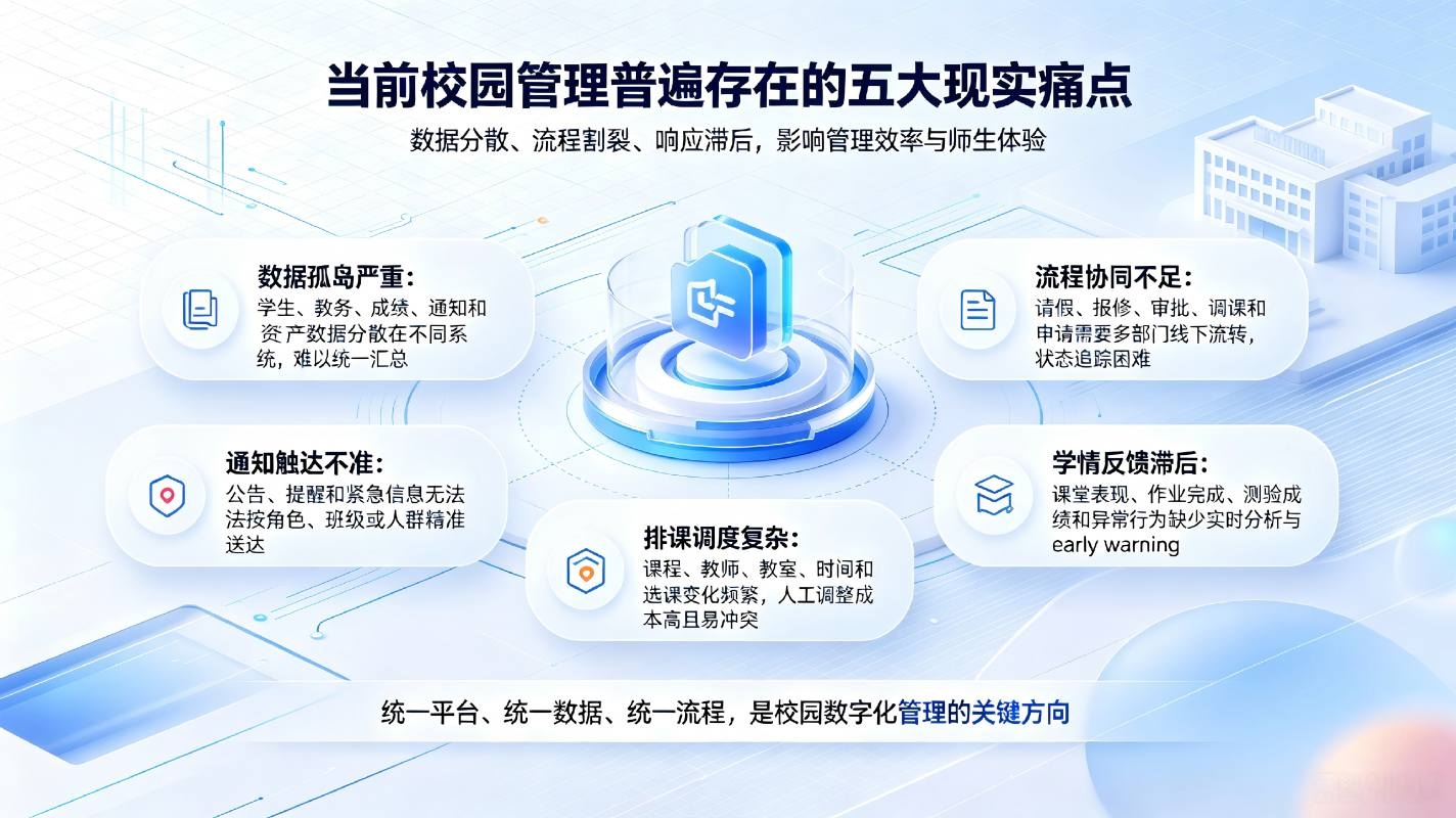 2026 人工智能 + 教育落地:智慧校园管理系统如何破解学校数字化转型痛点(图2) 2026 人工智能 + 教育落地:智慧校园管理系统如何破解学校数字化转型痛点(图2)