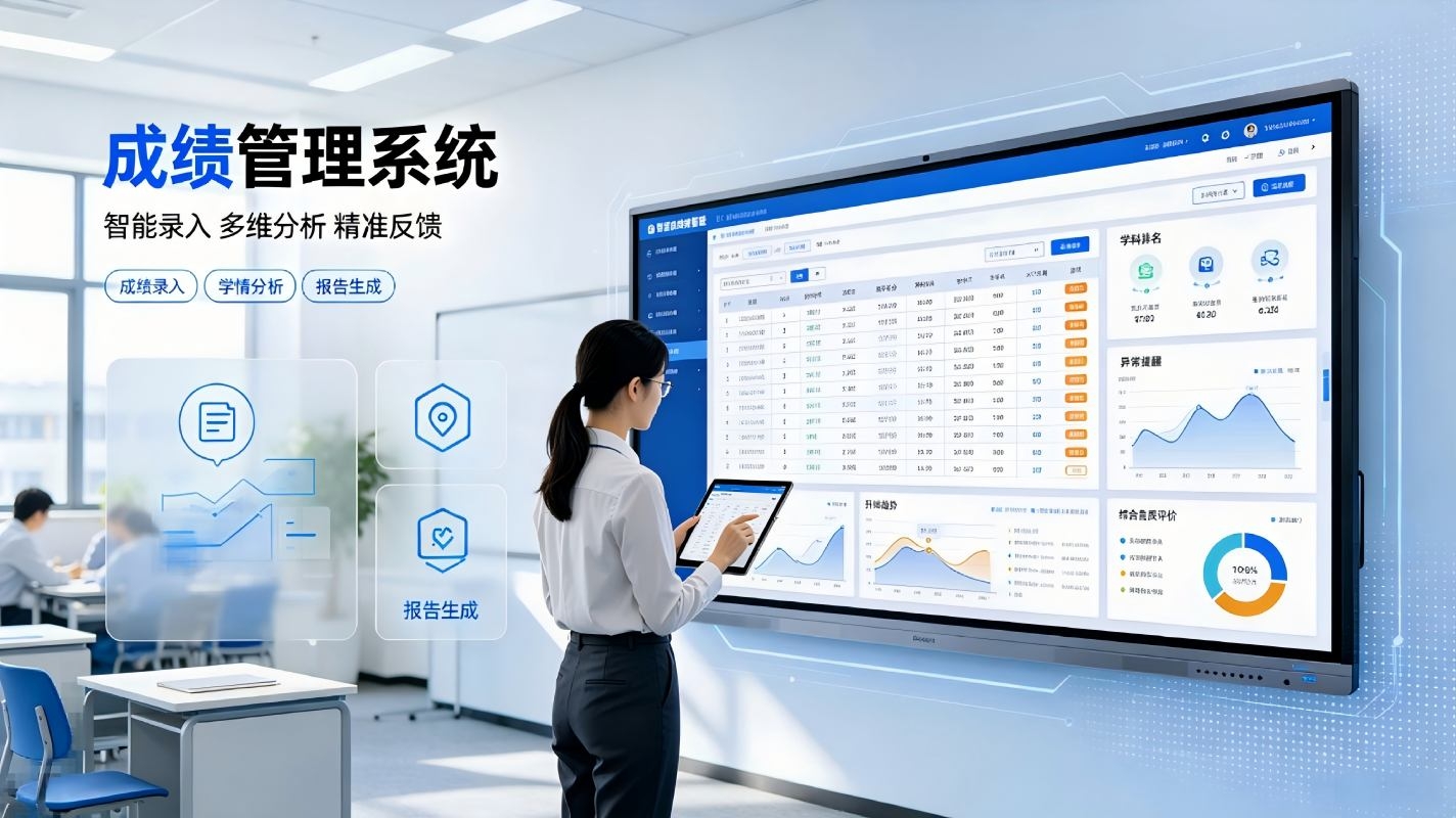 成绩管理系统:智慧校园智能成绩统计与学情分析解决方案(图1) 成绩管理系统:智慧校园智能成绩统计与学情分析解决方案(图1)