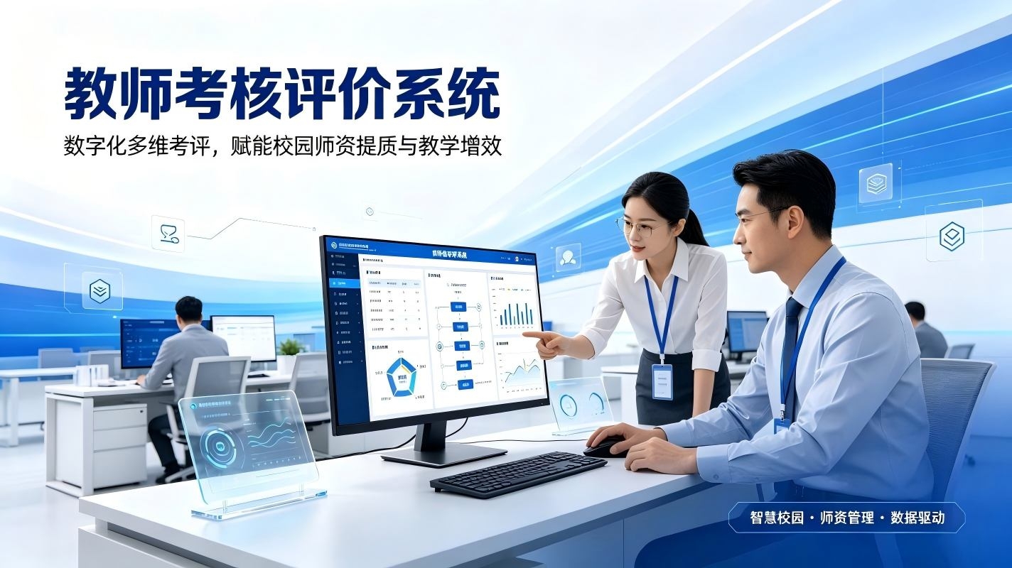 教师考核评价系统:数字化多维考评,赋能校园师资提质与教学增效(图1) 教师考核评价系统:数字化多维考评,赋能校园师资提质与教学增效(图1)
