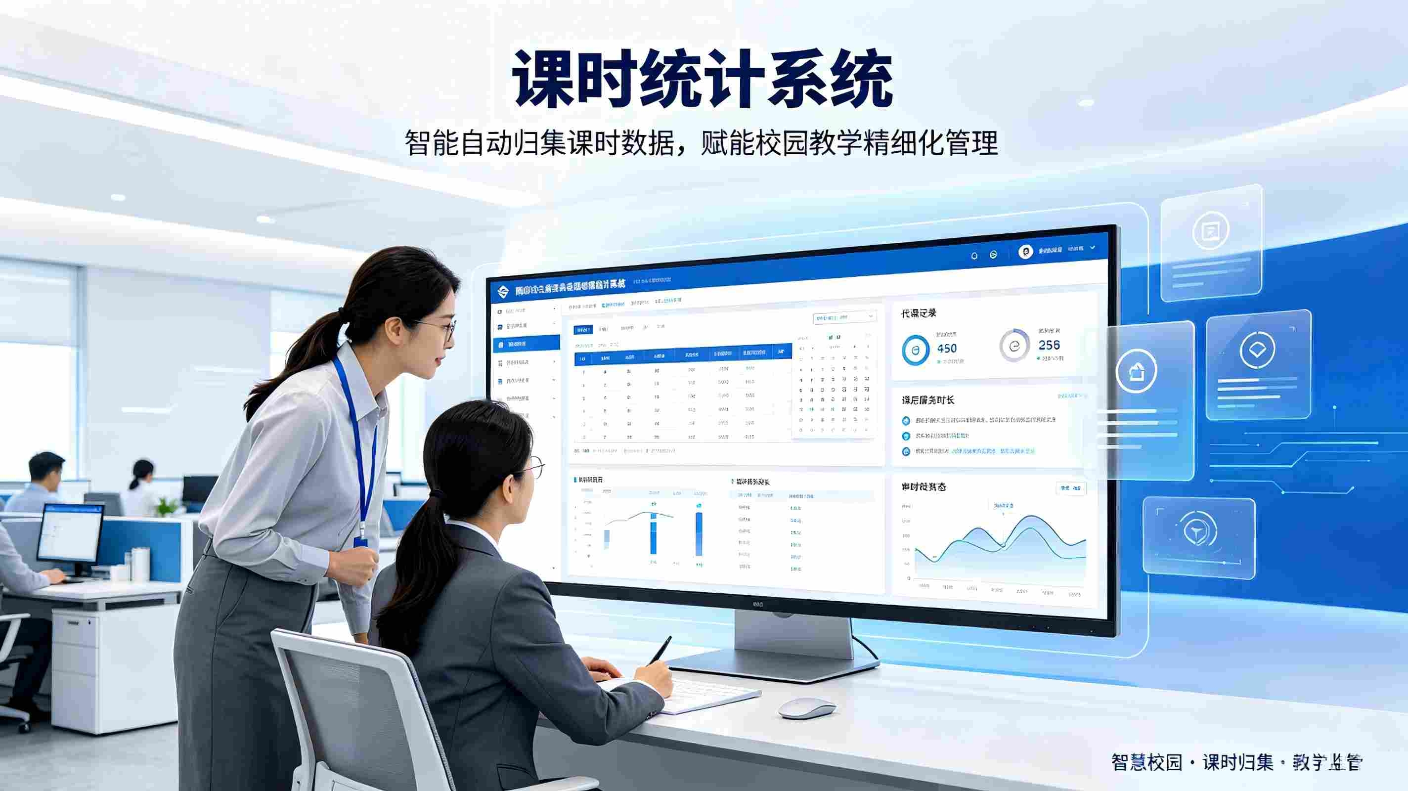 课时统计系统:智能自动归集课时数据,赋能校园教学精细化管理(图1) 课时统计系统:智能自动归集课时数据,赋能校园教学精细化管理(图1)