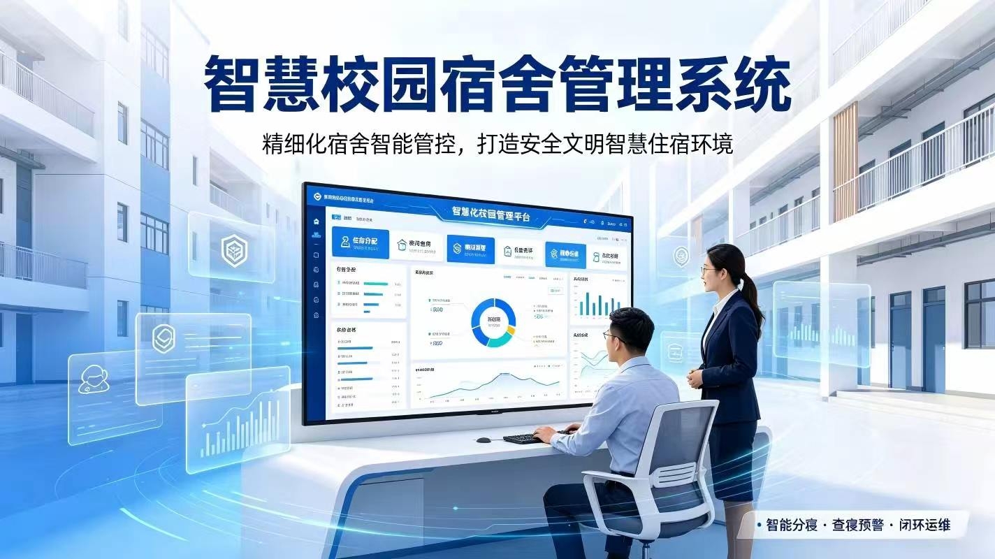 智慧校园宿舍管理系统:精细化宿舍智能管控,打造安全文明智慧住宿环境(图1) 智慧校园宿舍管理系统:精细化宿舍智能管控,打造安全文明智慧住宿环境(图1)