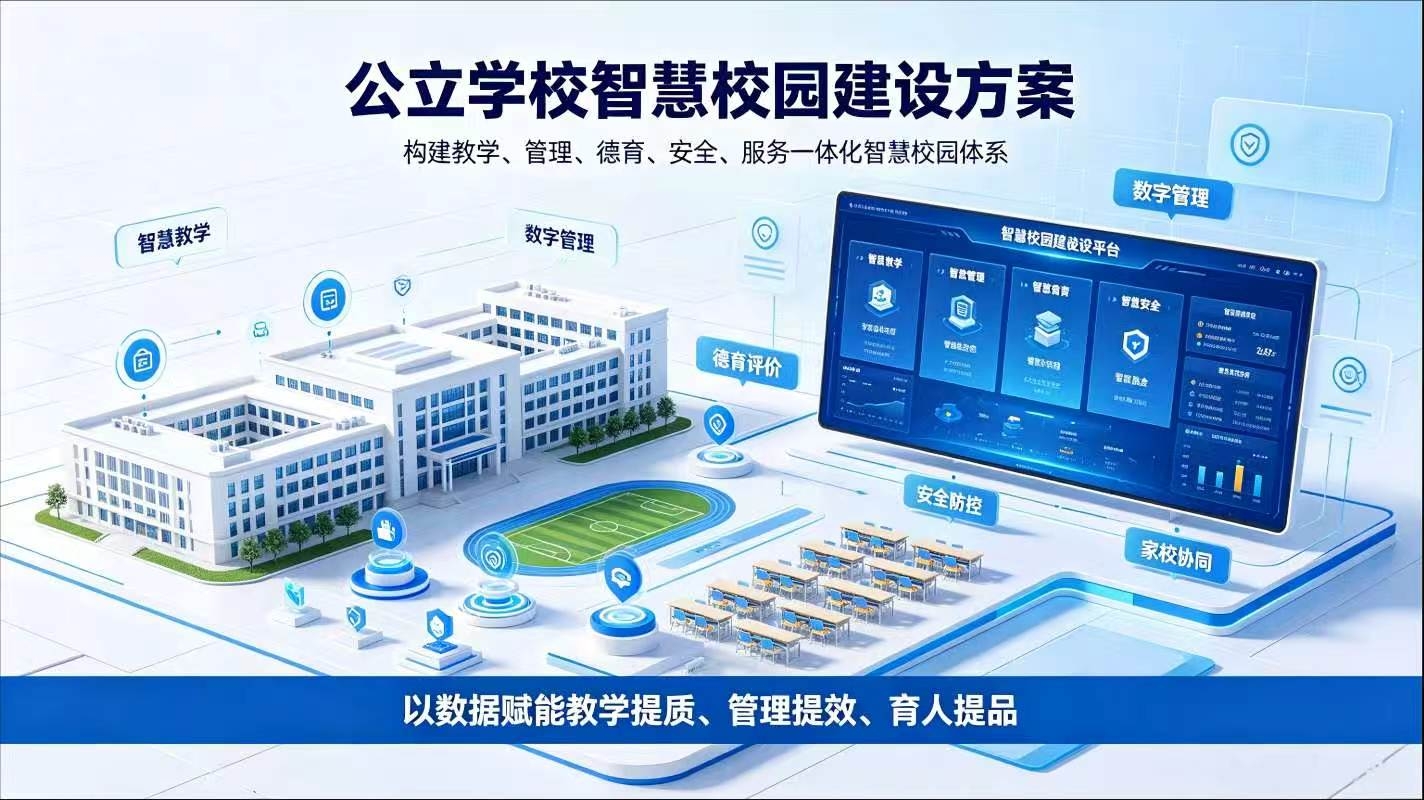 公立学校智慧校园完整建设方案：深耕教育数字化，赋能校园高质量发展